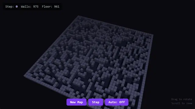 The live demo from Cellular Automata.