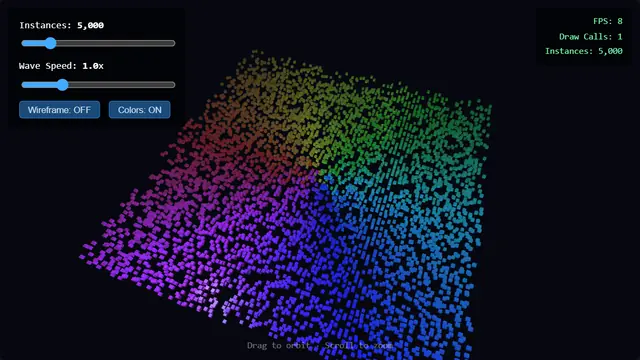 The live demo from GPU Instancing.