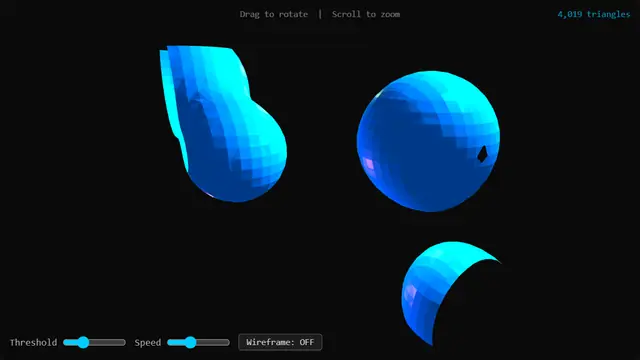 The live demo from Marching Cubes.