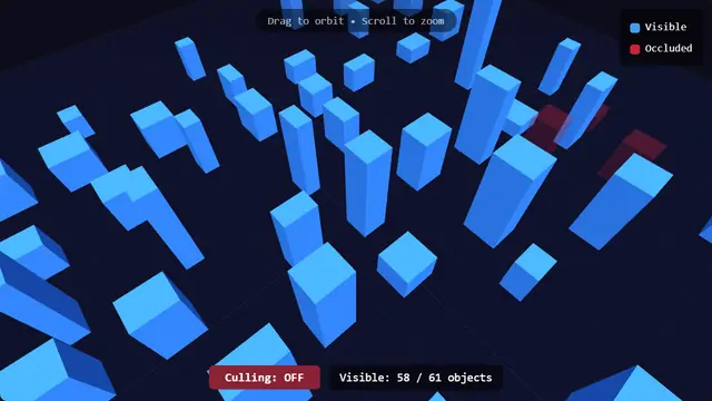 The live demo from Occlusion Culling.