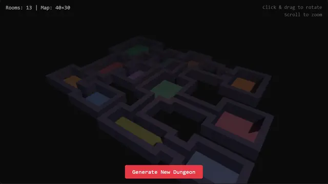 The live demo from Procedural Dungeon Generation.