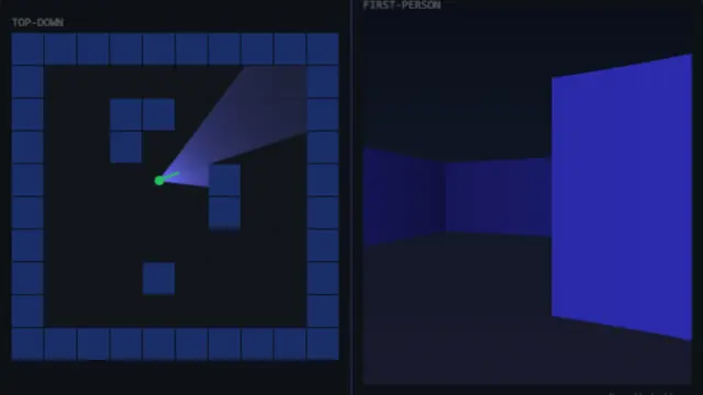 The live demo from Raycasting.