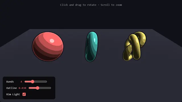 The live demo from Toon Shading (Cel Shading).